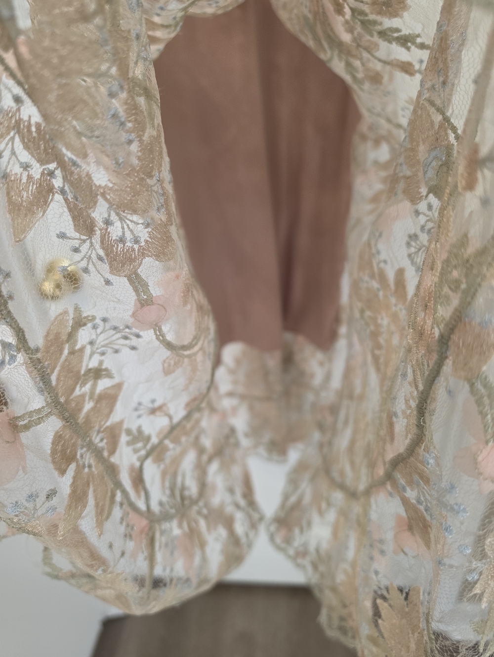 Embroidered Fit & Flare Dress By Dress The Population - Picture 5 of 12